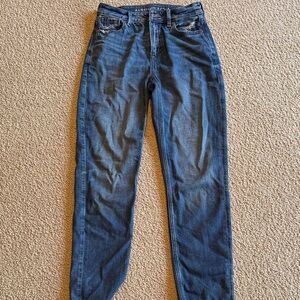 American Eagle Outfitters Dark Blue Straight Leg Jeans